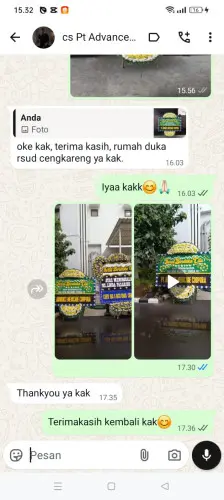 Testimonial Papan Bunga Pernikahan malakasari