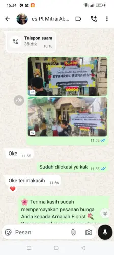 Testimonial Papan Bunga malakasari