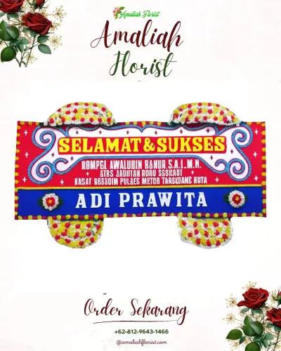 Karangan Bunga Ucapan Selamat malakasari